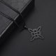 thumbnail image 1 of Collar de nudo de bruja Vintage para hombres y mujeres, colgante de símbolo de Wicca pagano, nudo mágico de acero inoxidable, regalos de joyería celta, 1 of 4