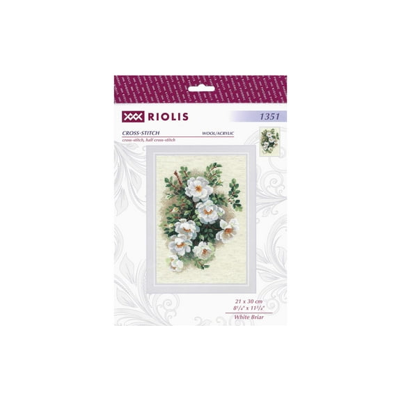 Riolis Cross Stitch Kit White Briar