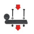 thumbnail image 2 of juego de soporte para bomba de manillar de motocicleta con rótula para cámaras de acción DSLR, SJCAM y smartphones., 2 of 5