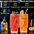thumbnail image 2 of Ribbed Drinking Glasses 350ml/12oz 6pcs Set, 2 of 5