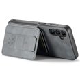 thumbnail image 5 of FeiKong Funda para Samsung Galaxy A15 5G con revestimiento de cuero antiarañazos y bloqueo RFID de TPU - Gris, 5 of 5