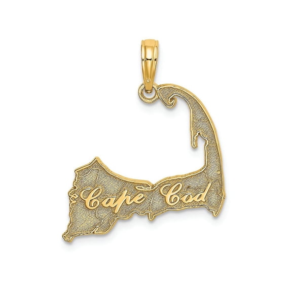 FJC Finejewelers 14k Yellow Gold Cape Cod Silhouette Charm