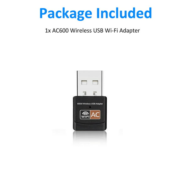 USB Wifi Adapter for Desktop PC, TSV 600Mbps Dual Band Wireless Network Adapter Mini WiFi Dongle Laptop Supports Windows 11/10/8/8.1/7/Vista/XP/2000, Linux, Mac OS - Walmart.com