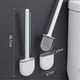 thumbnail image 4 of Flat Silicone Toilet Brush 2 Pack, Toilet Brush and Holders, Wall-Mounted Toilet, 4 of 5