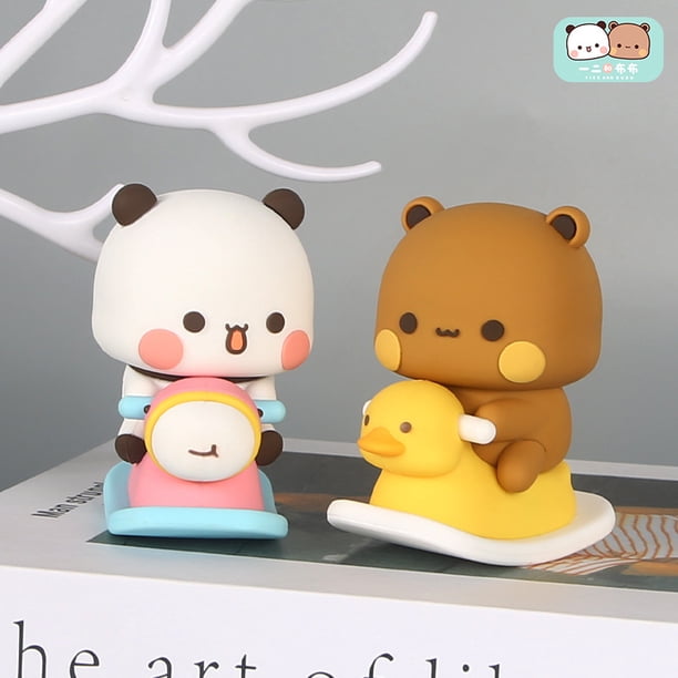 Set De 2 Peluches Bubu Y Dudu De 22 Cm – Oso Y Panda De Peluche Con Mochila, Regalo Ideal Para Niños Y Decoración De Habitaciones