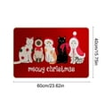 thumbnail image 3 of Christmas Door Mat 15.75 x 23.62 in – Non-Slip Entrance Floor Mat for Bedroom, Kitchen or Bathroom – Absorbent Polyester Rug, Waterproof & Easy to Clean, 3 of 5