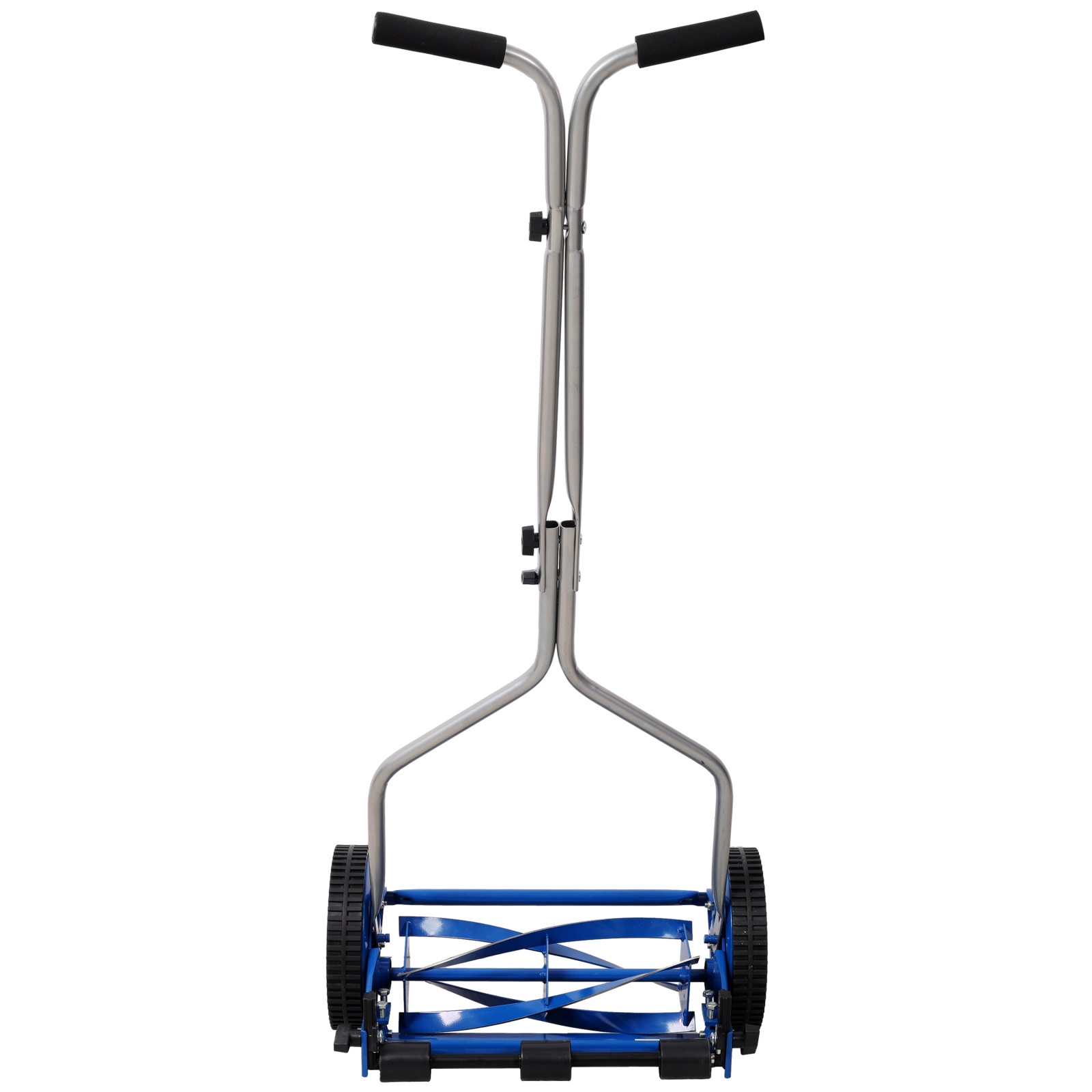 Deiokin 14" Push Reel Lawn Mower, 5-Blade Manual Grass Cutter with Ball Bearings, 8.5" Composite Wheels, T-Grip Handle