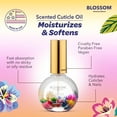 thumbnail image 5 of Blossom Peach Scented Cuticle Oil, Hydrating, Moisturizing, Strengthening, Infused with Real Flowers, 1 fl. oz., 5 of 7