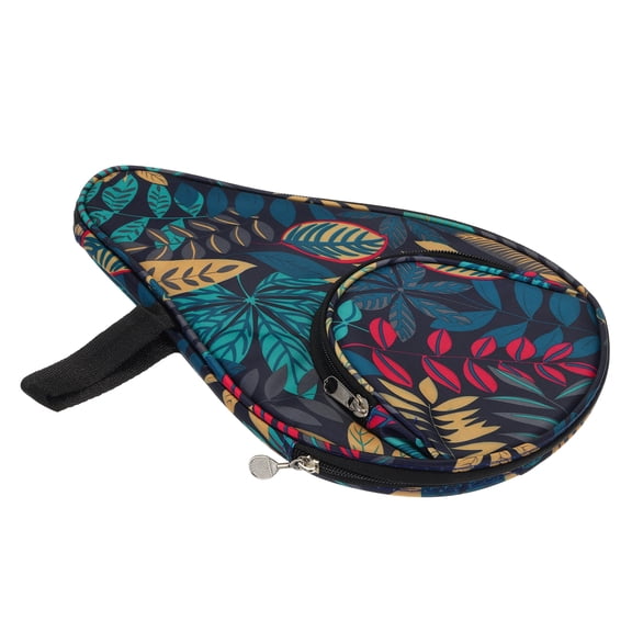 Uxcell 12x8" Table Tennis Racket Cover, Table Tennis Paddle Carry Bag with Ball Storage Pocket, Blue