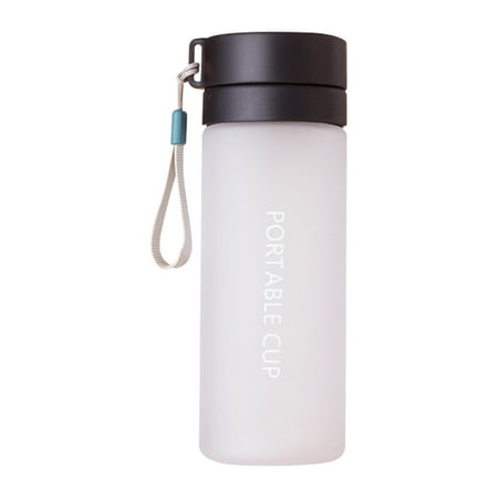 

Sports Water Bottle | 600ml Hanging Cycling Frosted Water Bottle with Lid | Large Capacity Outdoor Water Jugs for Drinking Fitness Camping Biking Running