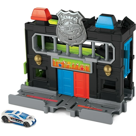 toy police car with policeman