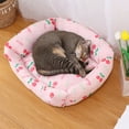 thumbnail image 4 of Summer Pet Self Cooling Mat Dog Bed for Small Dogs, Durable Dog Cat Sofa Bed,Sleeping Cozy Cool Chinlon Puppy Bed Cat Beds with Non-Slip Bottom - Style:Style 1, 4 of 5