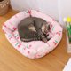 thumbnail image 4 of Cama autorefrescante de verano para perros pequeños, sofá cama duradero para perros y gatos, acogedora y fresca cama de chinlon para cachorros y gatos con base antideslizante., 4 of 5