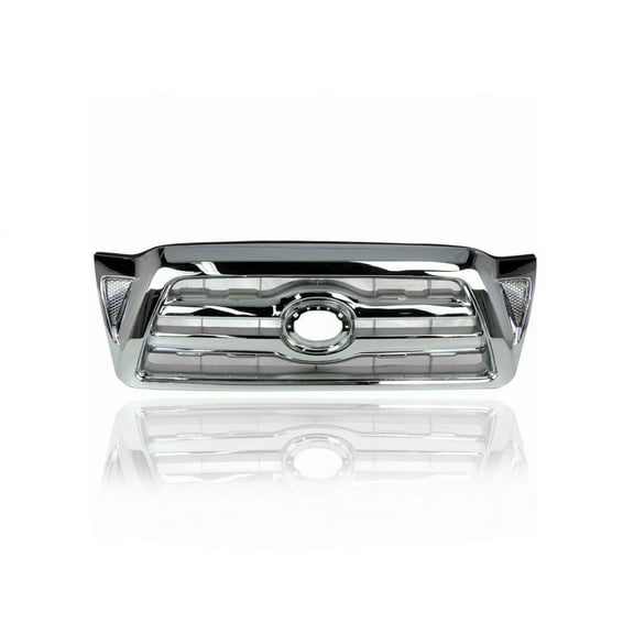 Grille - Compatible/Replacement for '05-11 Toyota Tacoma - Chrome Frame/Insert, With Emblem Provision - 5310004360
