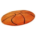 thumbnail image 3 of Etereauty 1Pc Round Carpet Parlor Mat Skid Resistance Decorative Chair Carpet for Bedroom Living Room (Basketball), 3 of 6