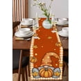 thumbnail image 2 of Table Runners 48 Inches Long Dress Scarves, Red Orange Gnomes Fall Farmhouse Kitchen/Dining Table Runner, Short Coffee Tablerunners, Thanksgiving Pumpkins Plaid Leaves 13x48 Inch, 2 of 7