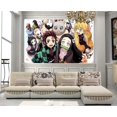 thumbnail image 2 of Tapiz de anime para colgar en la pared, fondo de anime, decoración de fiesta de anime, pancarta para sala de estar y dormitorio, 50 x 60 pulgadas, 2 of 5