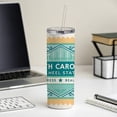 thumbnail image 4 of North Carolina NC Tar Heel State Progress Beauty Travel Vacation Stamp 20oz Insulated Water Bottle Skinny Tumbler Includes Straw, 4 of 7