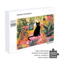 thumbnail image 4 of Cat Flower Puzzle - Black Cat Amidst A Jungle of Plants500 PCS,Challenging Puzzle Perfect for Game Nights, 4 of 5