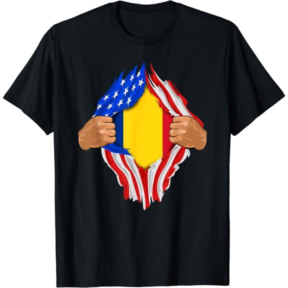 Romanian Blood Inside Me T-Shirt | Romania Flag Gift