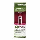 Veridian Healthcare 60 Second Digital Basal Thermometer1.0 ea (pack of