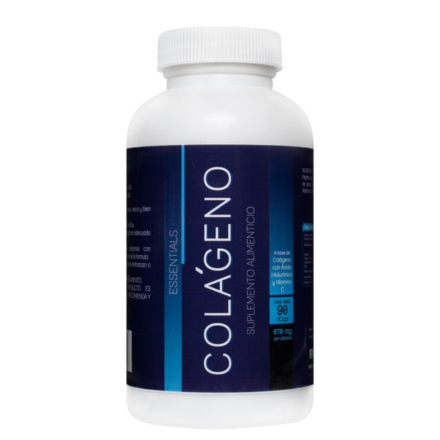 COLÁGENO HIDROLIZADO + ÁCIDO HIALURÓNICO | 90 Cápsulas vegetales | Péptidos | Vitamina C para su mejor absorción NLS Essentials capsulas