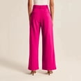 thumbnail image 6 of Commuting Work Wide Leg Pant for Women with Pocket Versatile Solid Color High Waist Pants Casual Loose Straight Leg Pants, 6 of 6