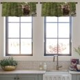 thumbnail image 4 of LALILO Kitchen Curtain Valance Wild Mountain Sheep With Rod Pocket Window Curtain 52"x 18" Set of 2, 4 of 7