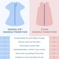 thumbnail image 6 of SleepingBaby Zipadee-Zip Transition Swaddle for Self-Soothing & Better Sleep, Heather, Large (12-24 Months), 6 of 9