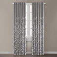 thumbnail image 5 of Madison Park - Tunisia Window Curtain - Grey - 50(W)" X 84(L)" Panel - Single Unit - Botanical Print - With Rod Pocket & Back Tabs Top, 5 of 5