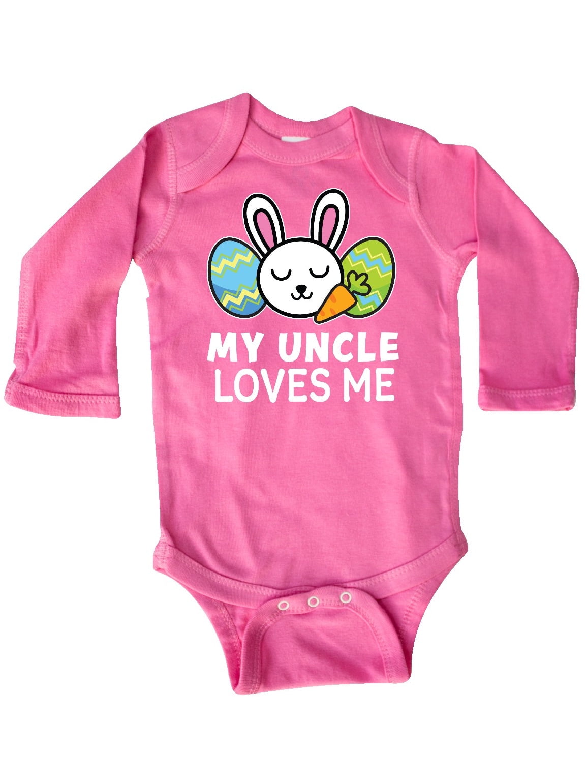 inktastic My Guncle Loves Me with Bunny and Easter Eggs Toddler T-Shirt