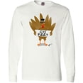 thumbnail image 3 of Inktastic Turkey Holding a Sign Says Eat Pizza Long Sleeve T-Shirt, 3 of 5
