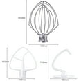 thumbnail image 2 of Blender Kit for K45DH Dough Hook,K45WW Wire Whip,K45B Coated Flat Blade ,3 Pcs Bowl Vertical Mixer R Silver&white metal, 2 of 7