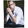 thumbnail image 2 of Blanket Ryan Reynolds Soft and Comfortable Wool Fleece Throw Blankets for Sofa Office car Camping Yoga Travel Home Decoration Cozy Plush Beach Blanket Gift, 2 of 9