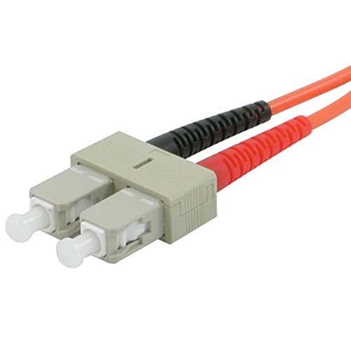 C2G / Cables To Go 09134 SC-ST 62/125 OM1 Câble Duplex Multimode à Fibre Optique en PVC, Orange (5 Mètres)