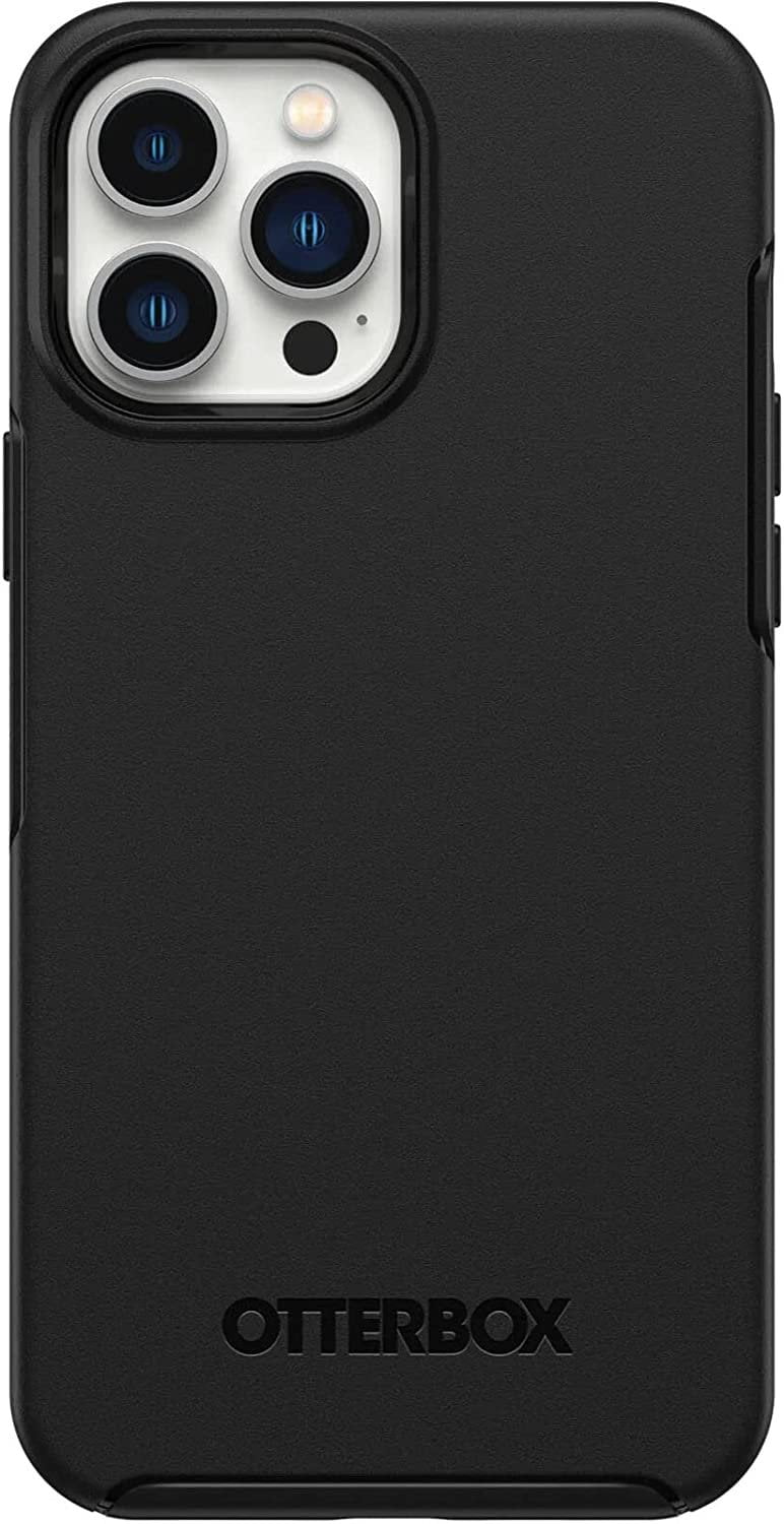 OtterBox Symmetry Series Hard Shell Cell Phone Case for iPhone 13 Pro Max & iPhone 12 Pro Max, Black