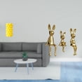 thumbnail image 2 of Jarrón De Flores De Porcelana Y Figura Familiar De Conejo, Adorno De Escritorio, Centro De Mesa Para Sala De Estar, Armario, Estantería, Decoración De Exhibición, 2 of 8
