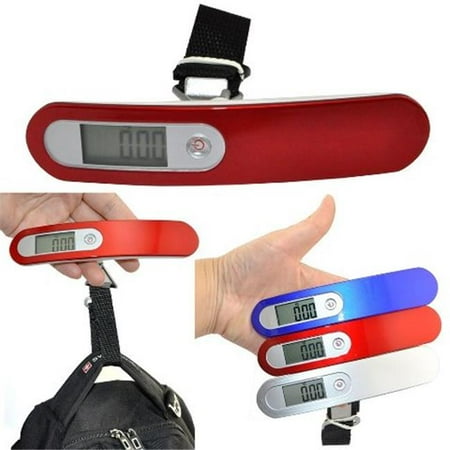 IKKEGOL 30330R 10g Digital Luggage Hanging Fishing Trave Scale with Strap, Red