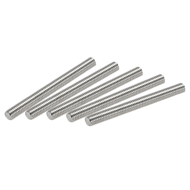 Unique Bargains Tige Entièrement Filetée M6 x 2.36 Pieds Filetage Droit en Acier Inoxydable 304 Lot de 10