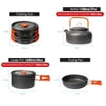 thumbnail image 2 of Gutsdoor 10 Pcs Camping Cookwares Mess Kit Camping Cookware Set Camping Gear Campfire Utensils Non-Stick Cooking Equipment Lightweight Stackable Pot Pan Bowls with Storage Bag, 2 of 7