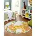 thumbnail image 4 of Unique Loom Whimsy Kids Collection Area Rug - Brody (3' 3" Round Gray/Black) Perfect For Kids Bed Room/Nursery Room/Living Room/Class Room/Play Room, 4 of 6