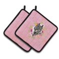 thumbnail image 1 of Carolines Treasures CK4256PTHD 7,5 x 7,5 Po Bouvier des Fleurs Roses Paire de Porte-Pots, 1 of 3