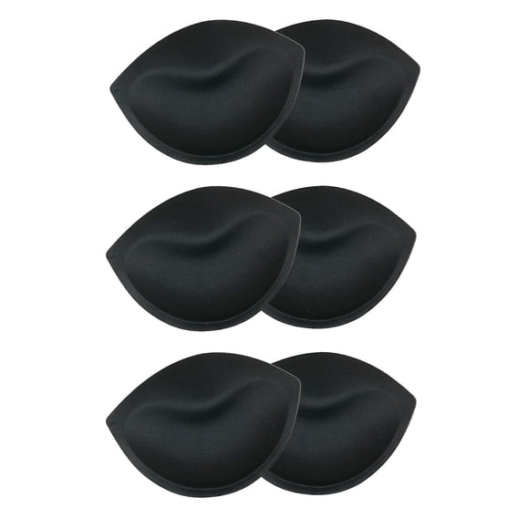 Almohadillas de sujetador para mujer, almohadillas de , almohadillas de inserción de pecho extraíbles, accesorios de sujetador Negro