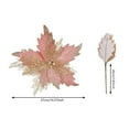 thumbnail image 3 of Nmdmisc 14.5" Christmas Glitter Poinsettia Flowers Decorations,Christmas Tree Picks Ornaments Artificial Flowers with Long Stems for Xmas Tree Wreath Garland Wedding Party DIY Holiday Decor,Pink, 3 of 6