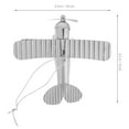 thumbnail image 2 of WHAMVOX Retro Iron Airplane Model Craft Decoration for Home Decor Silver Vintage Charm 1 Piece, 2 of 8