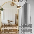 thumbnail image 3 of Antok Arched Full Length Floor Mirror 72"x44.1" Standing Mirror Full Length, Full Body Mirror with Stand, Stand Up Mirror for Bedroom, Living Room, Cloakroom, Gold, 3 of 8