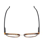 In Style Eyes Modern Oval Clear Frame Readers Tortoise +3.50