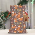 thumbnail image 5 of Honeii Cute Little Fox Print Small Burlap Bags,Christmas Drawstring Treat Bags Gift Bags Reusable Candy Goodie Wrapping Bags for Holiday Party Favors Supplies -Small, 5 of 9