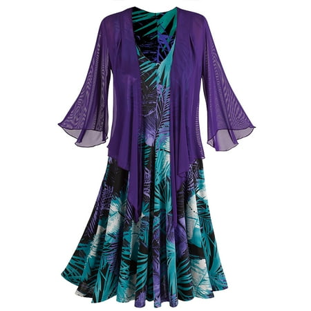 purple dress teal bolero sleeveless floral shrug neck