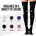 thumbnail image 6 of Love Classic Extra Long Women's Thigh High Socks Soft Leg Warmers Shoe Sizes 6-9, 6 of 7